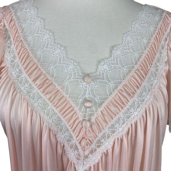 Miss Elaine Vintage Nightgown and Robe Set Size Small - Picture 3 of 10